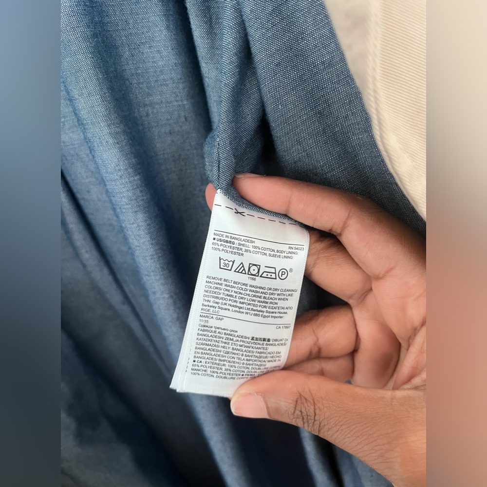 GAP Classic Camel/Khaki Trench - size XL - Picture 9 of 12